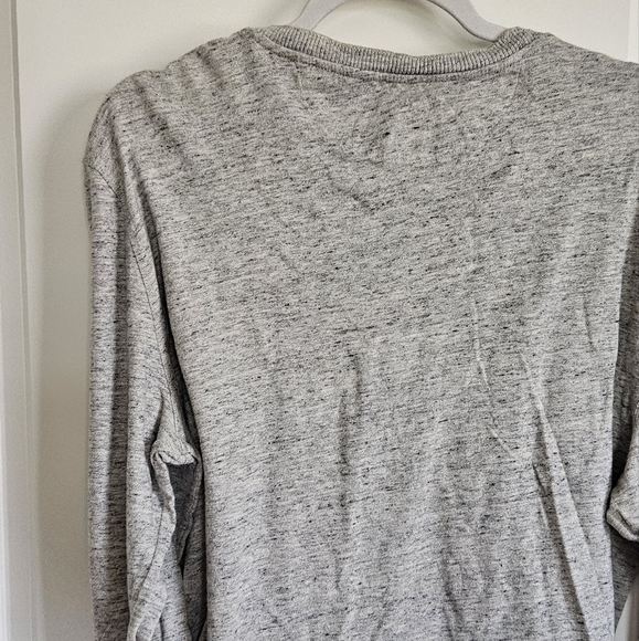 VINCE Military Slim Fit Henley In Grey Men's Size X Large Long Sleeve Tee - Picture 6 of 10